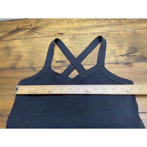 Lululemon Run Mile a Minute Blue Black Tank Size 8 - Picture 5 of 10